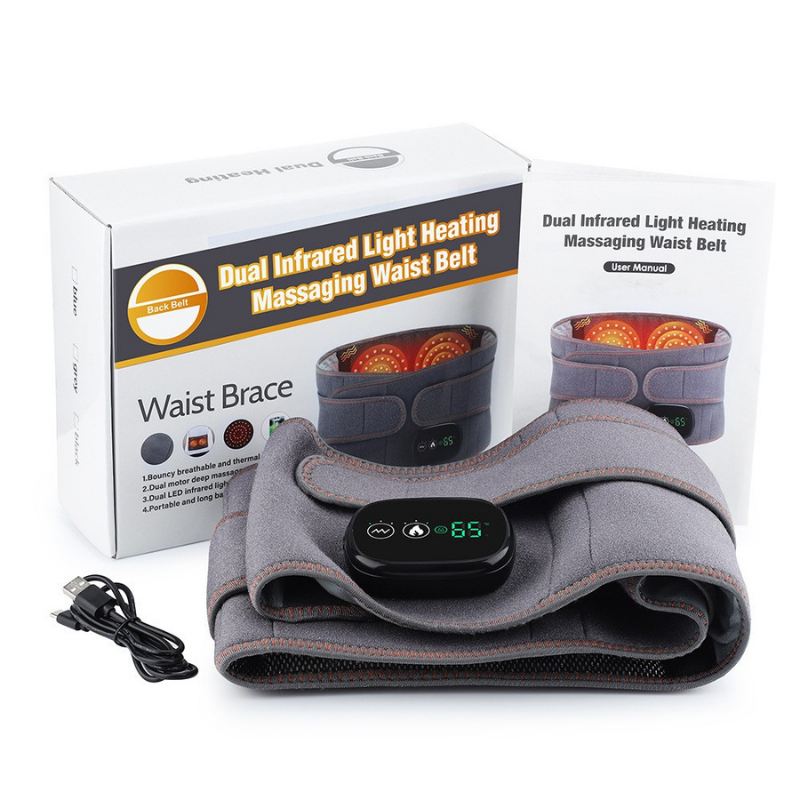 Heated Vibration Massage Belt – Lower Back