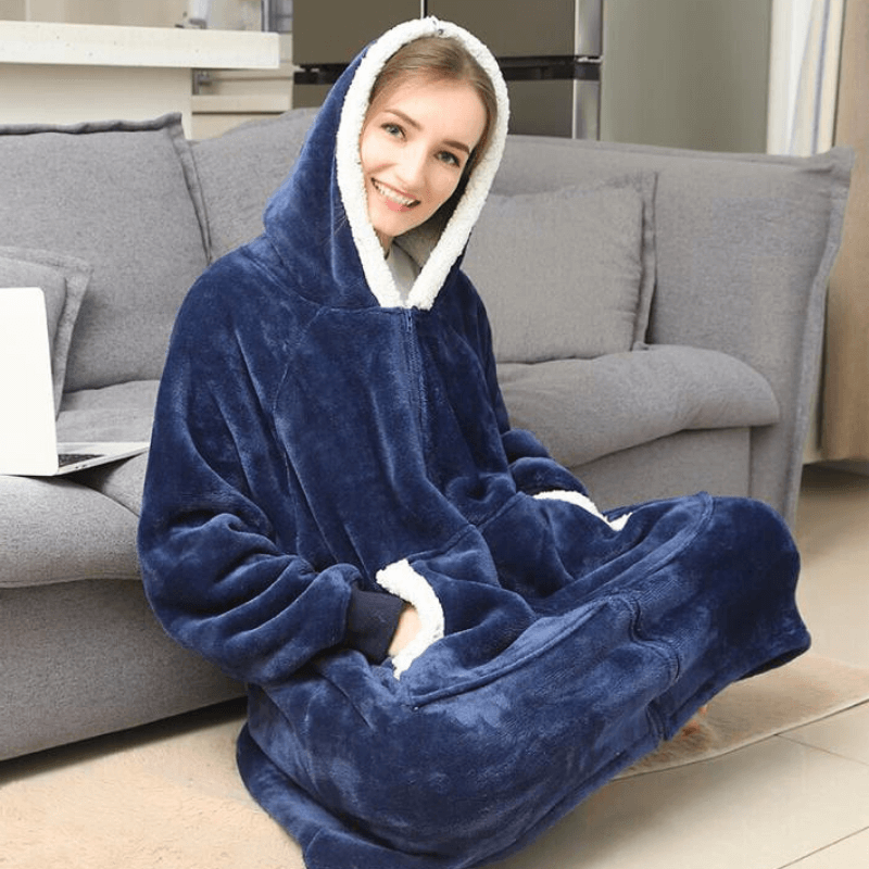 Sherpa Blanket Hoodie - One Size Fits All