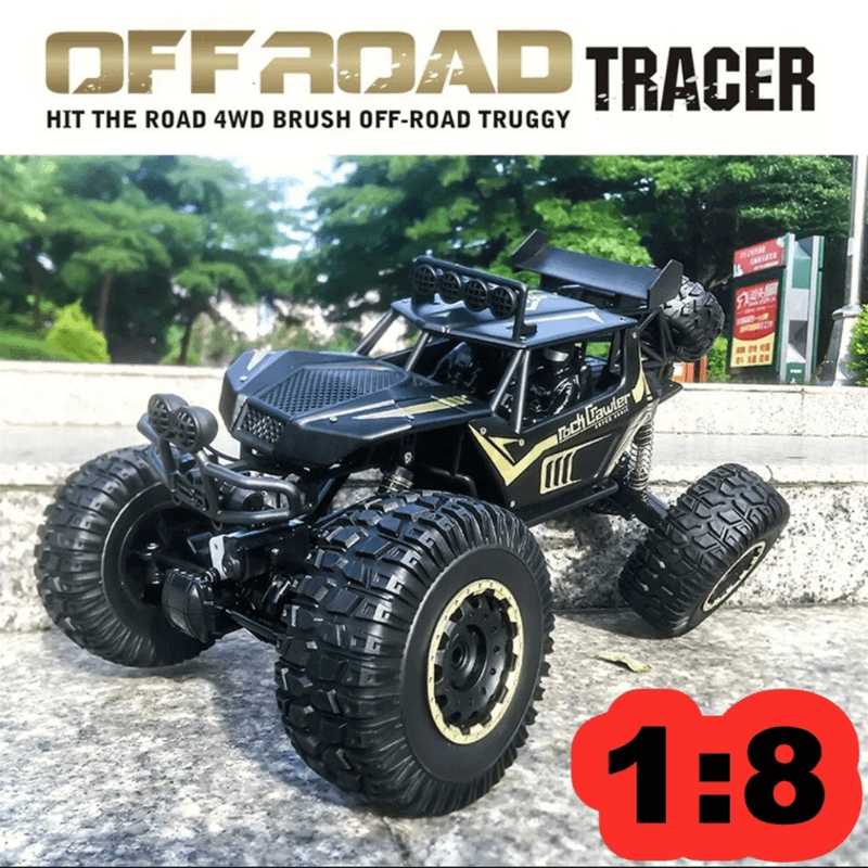 Mega RC Truck – 1:8 Scale, 4WD Power - 3 Extra Batteries Included