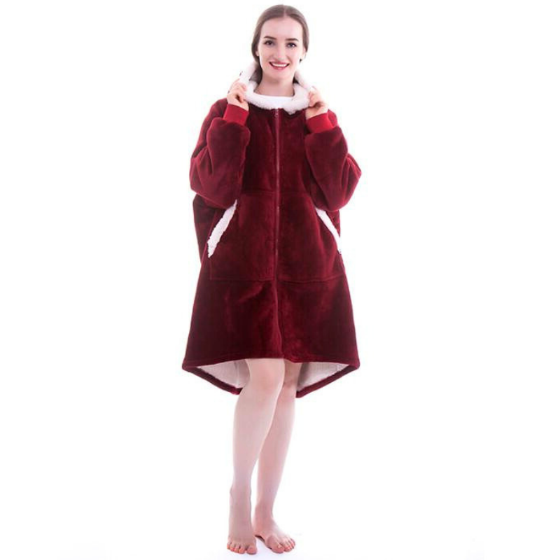 Sherpa Blanket Hoodie - One Size Fits All