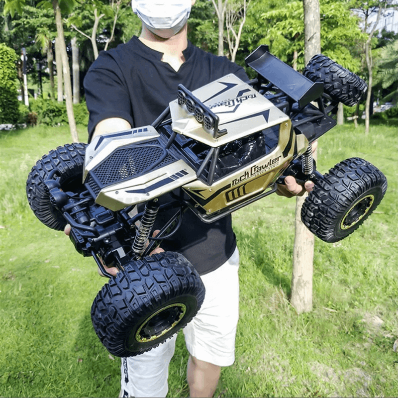 Mega RC Truck – 1:8 Scale, 4WD Power - 3 Extra Batteries Included