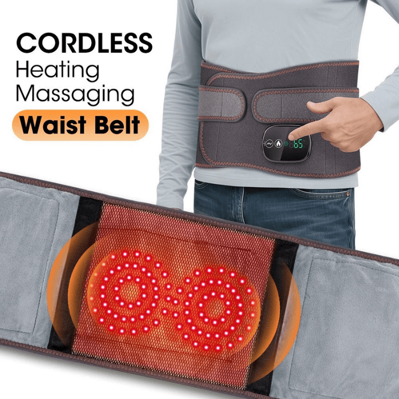 Heated Vibration Massage Belt – Lower Back