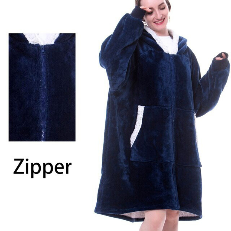 Sherpa Blanket Hoodie - One Size Fits All