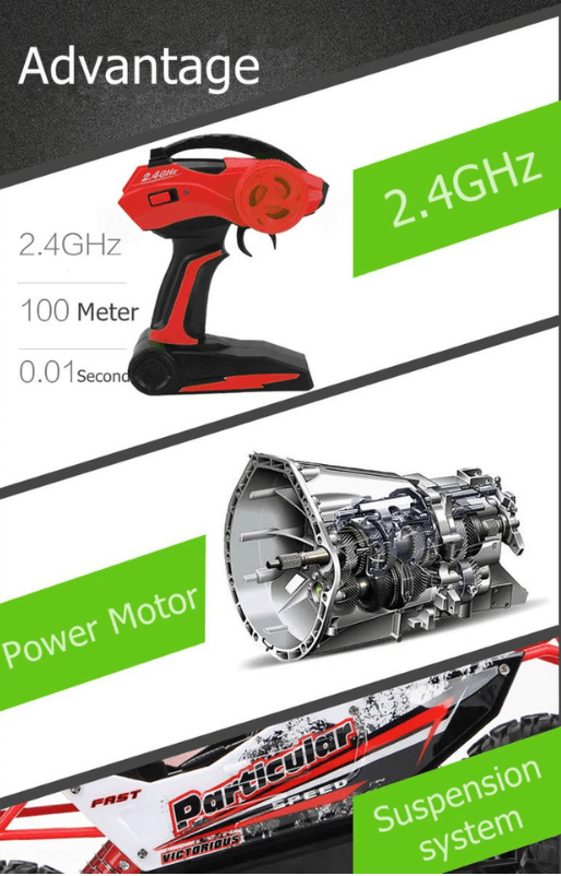 RC Truck – Powerful 4x4 Off-Road 1:12 Size