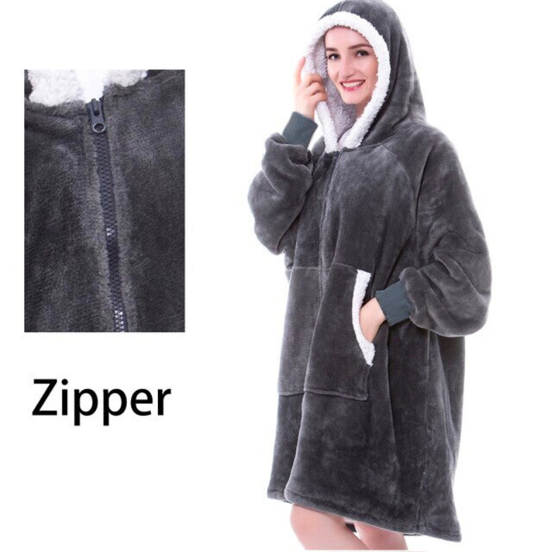 Sherpa Blanket Hoodie - One Size Fits All