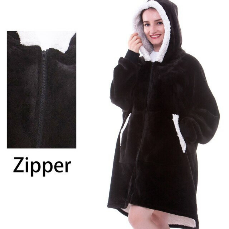 Sherpa Blanket Hoodie - One Size Fits All