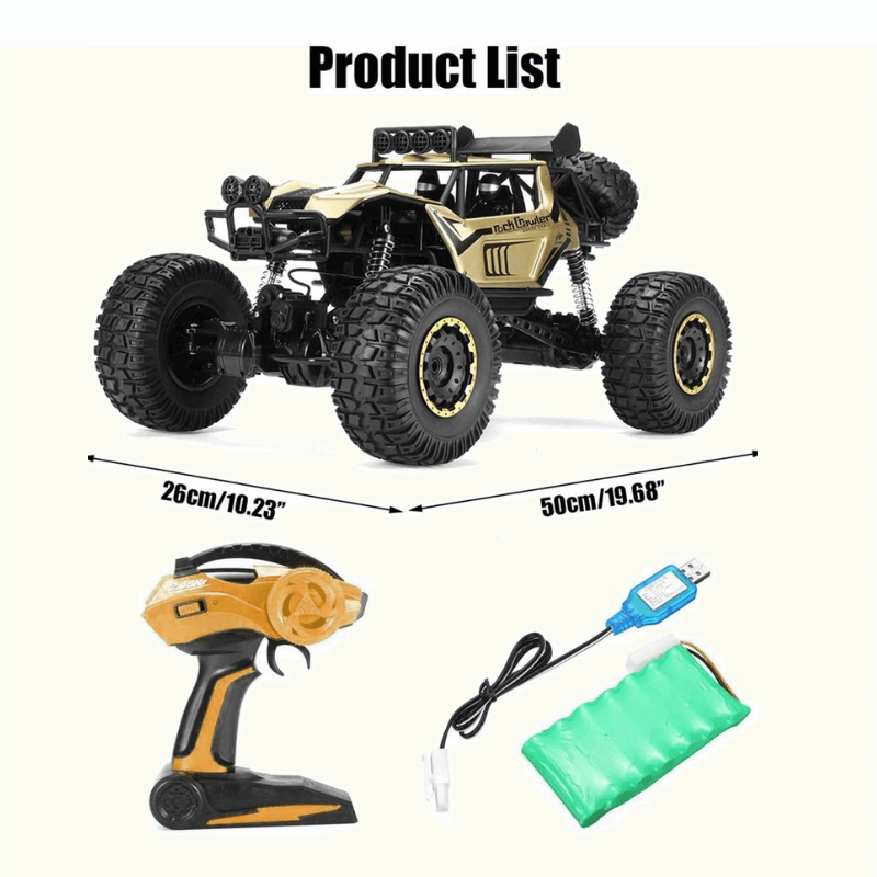 Mega RC Truck – 1:8 Scale, 4WD Power - 3 Extra Batteries Included