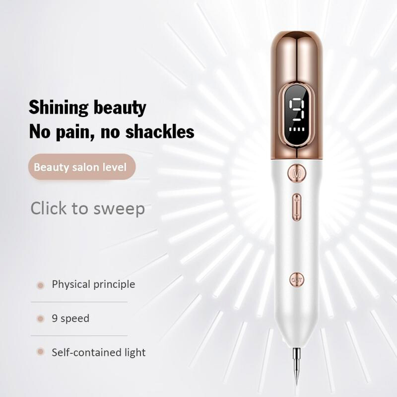 Precision Skin Tag Pen Pro - 9-Speed Ion Spot Remover with LED Light