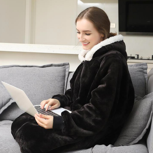 Sherpa Blanket Hoodie - One Size Fits All