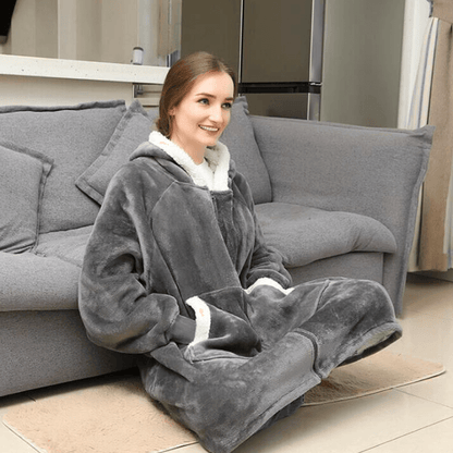 Sherpa Blanket Hoodie - One Size Fits All