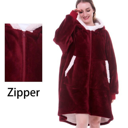 Sherpa Blanket Hoodie - One Size Fits All